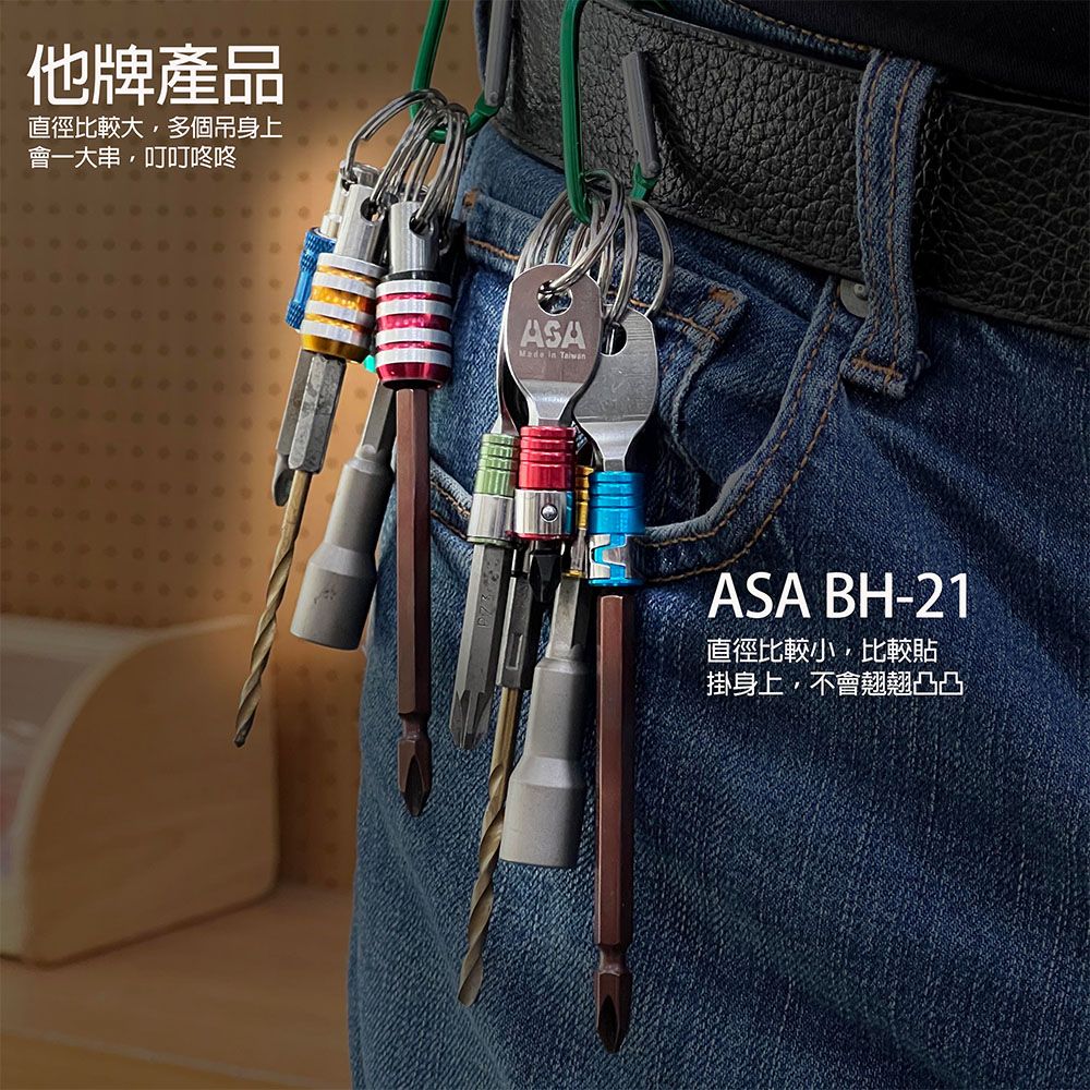  ASA 起子頭拆鑰匙圈 六角軸BH-21