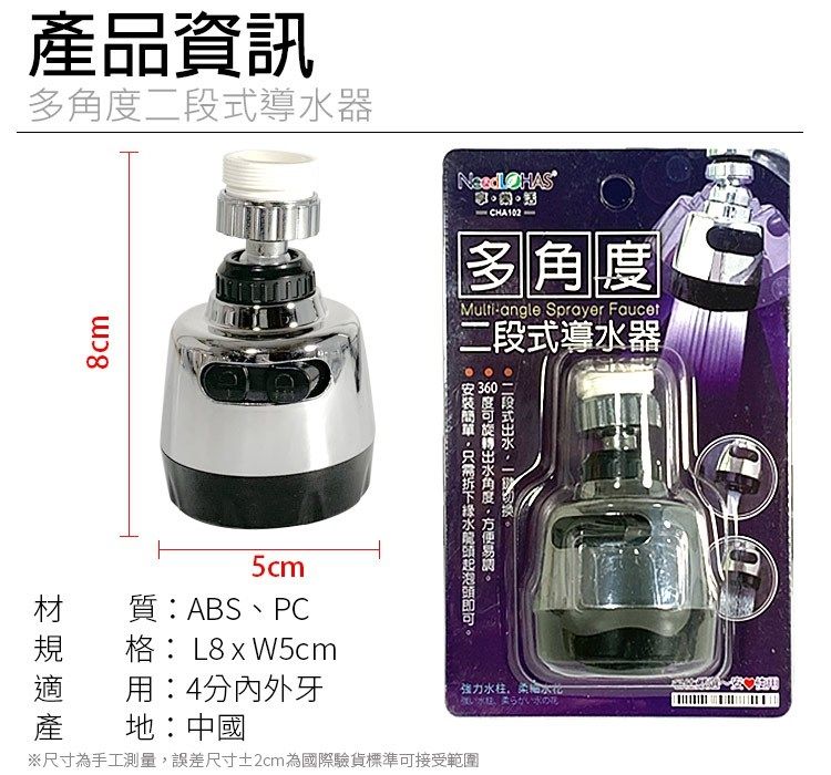  360度二段式導水器/節水器