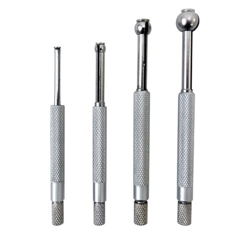 小孔徑規 內徑規 圓球 4件組 3-13mm 木工尺塞規 內孔測量器 內徑規 內徑檢測 伸縮規 可調規 內孔規 塞規 全硬質不鏽鋼材質 630-SHG4