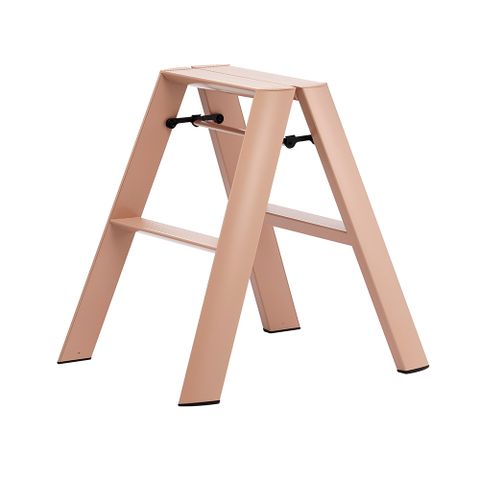 長谷川工業Lucano馬卡龍色系設計傢俱梯－蜜桃棕2階(ML-2PB)