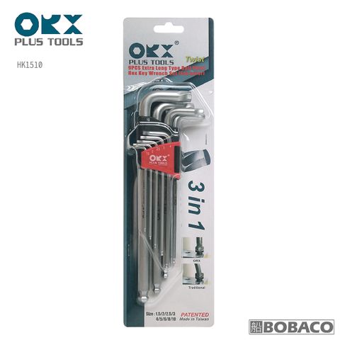 ORX 兩用螺旋內六角扳手1.5-10mm HK1510