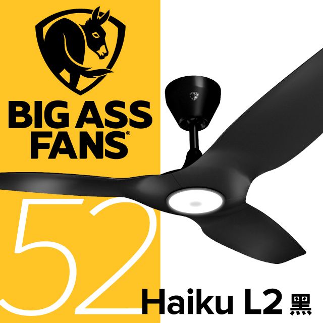 Bigass Haiku 美國Bigass必愛風 Haiku L2吊扇130cm  黑/白色 全電壓