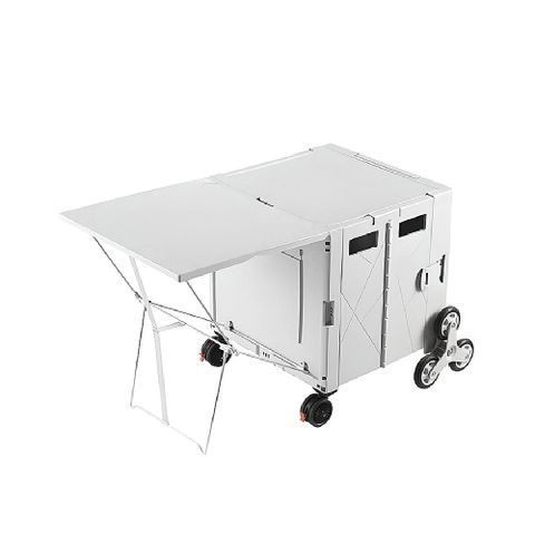 【青禾坊】特仕餐桌版2.0拉拉車-爬梯款(折疊購物車/手推車/露營車)