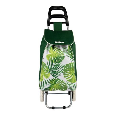 《EXCELSA》Foliage購物菜籃車(熱帶植葉38L)