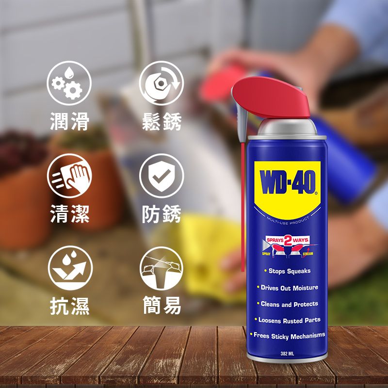 Wd 40 Wd40多功能除銹潤滑劑附專利型活動噴嘴 9 3fl Oz Pchome 24h購物