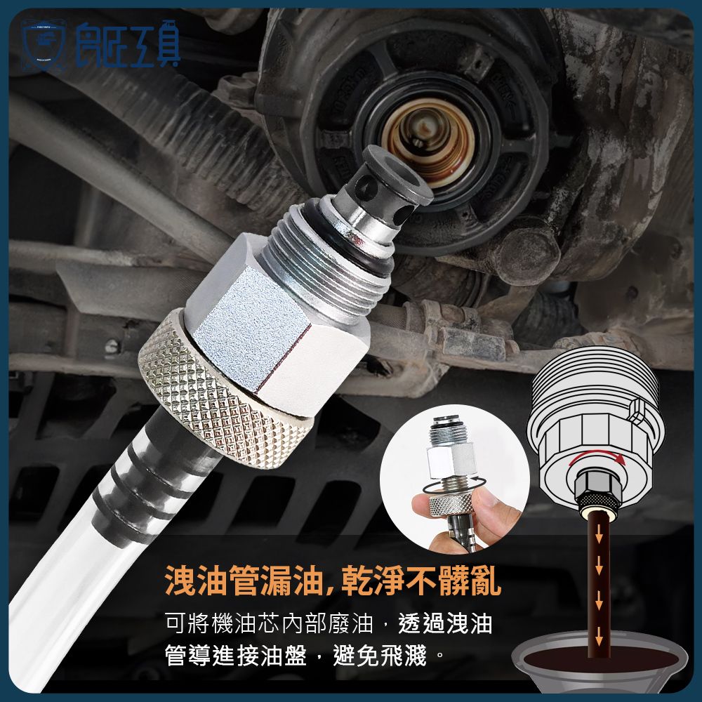  TOYOTA / LEXUS 專用機油濾芯拆裝碗公板手+機油漏斗+機油芯洩油管