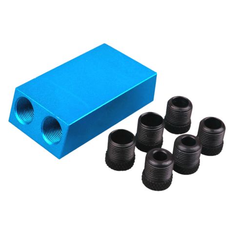 15度角木工斜孔定位器7件組 木工鑽孔定位器 鋁合金木工打孔器 打孔工具 超能玩工 包退0費用