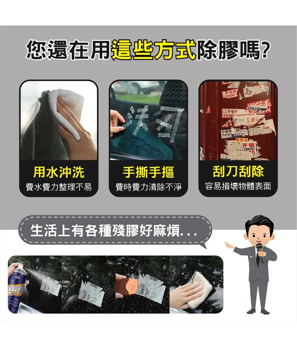 胶剂您還在用除膠嗎?50 3 50开锁用水沖洗手撕手摳刮刀刮除費水費力整理不易費時費力清除不淨容易損壞物體表面生活上有各種殘膠好麻煩...