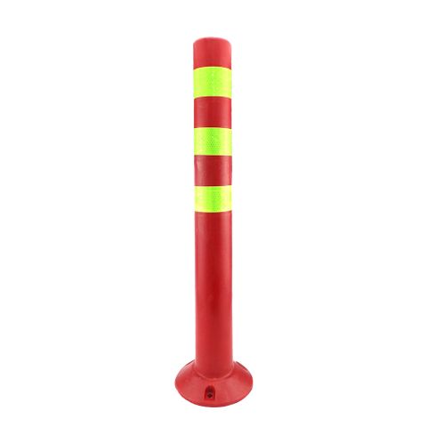 馬路分隔島 警示柱 路障 防撞桿 反光立柱 反光警示柱 交通桿 塑膠柱 警戒桿 紅黃色MIT-WB750