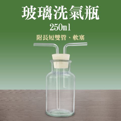 洗氣瓶 250ml 玻璃器皿 萬能瓶 吸引瓶 過濾水瓶 氣體洗滌瓶 實驗器材 過濾瓶 抽氣瓶 851-GWB250