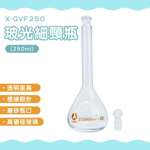 空瓶 2入 樣品瓶 當量瓶 空瓶子 藥水瓶 玻璃分裝瓶 容量瓶 幸運瓶 玻璃罐 細頸瓶 851-GVF250