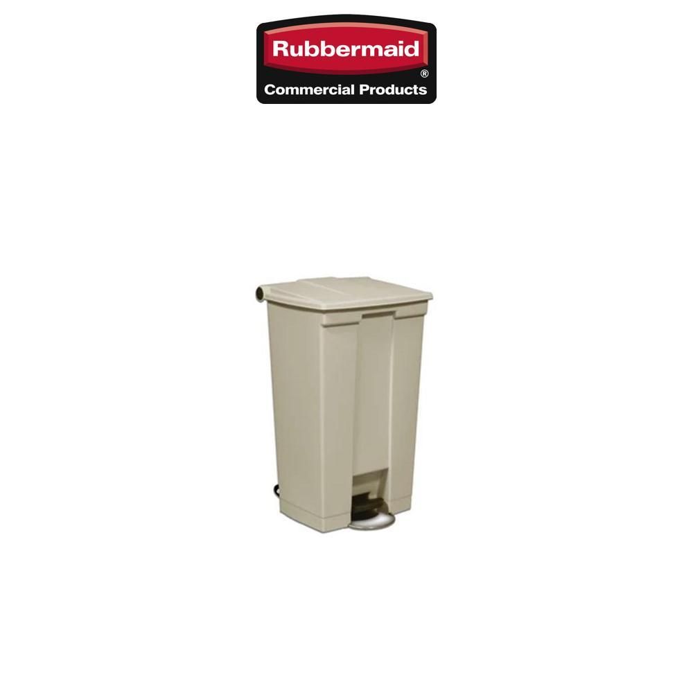 Rubbermaid 樂柏美   腳踏式垃圾桶 87L  FG614600BEIG