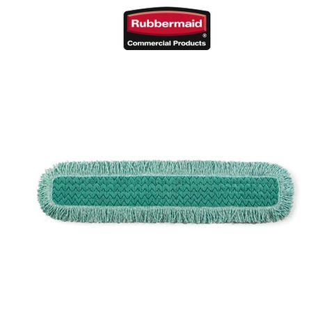 Rubbermaid 樂柏美 快接式微纖帶鬚邊乾拖把布 36" 綠色 FGQ43800GR00