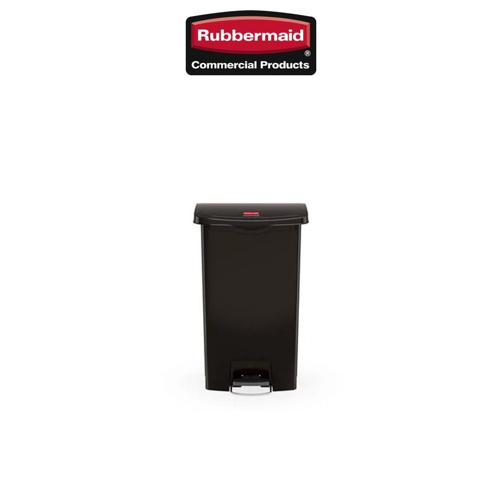 Rubbermaid 樂柏美   前踏式垃圾桶 50L 黑色 1883611