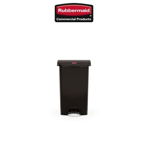 Rubbermaid 樂柏美 前踏式垃圾桶 50L 黑色 1883611