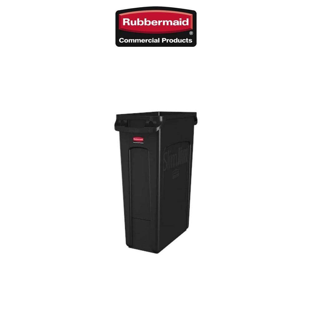 Rubbermaid 樂柏美   通風式垃圾桶 87L  FG354060BLA