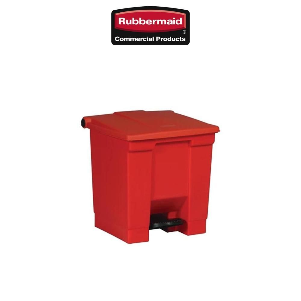 Rubbermaid 樂柏美   腳踏式垃圾桶 30L  FG614300RED