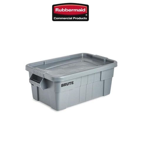 Rubbermaid 樂柏美 BRUTE帶蓋搬運箱 53L  FG9S3000GRAY