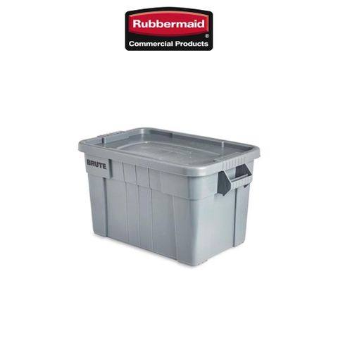 Rubbermaid 樂柏美 BRUTE帶蓋搬運箱 76L  FG9S3100GRAY