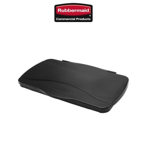 Rubbermaid 樂柏美 通風式垃圾桶-翻蓋 黑色  FG267400BLA