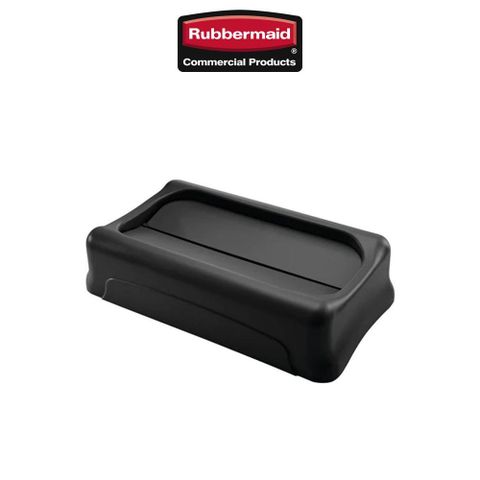 Rubbermaid 樂柏美 通風式垃圾桶-活頁蓋 黑色  FG267360BLA