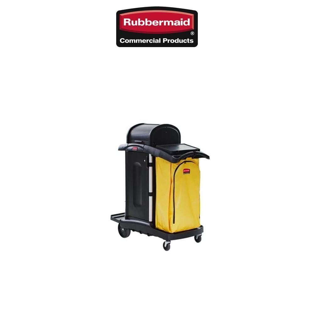 Rubbermaid 樂柏美   封閉式清潔推車   FG9T7500BLA