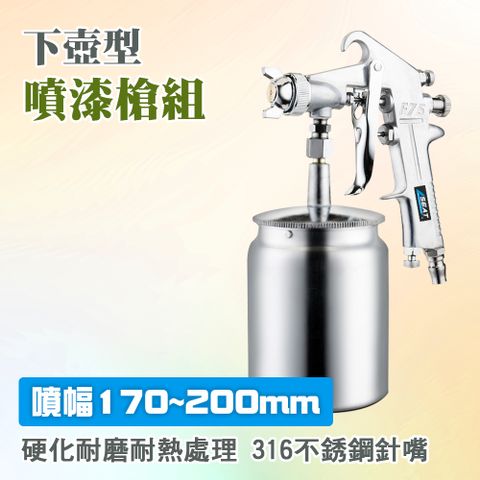 氣動油漆噴槍 工程用噴槍 裝潢油漆噴槍 氣動油漆噴槍 重力式氣動噴漆槍 風動噴槍 氣動工具 下壺型噴漆槍 噴槍