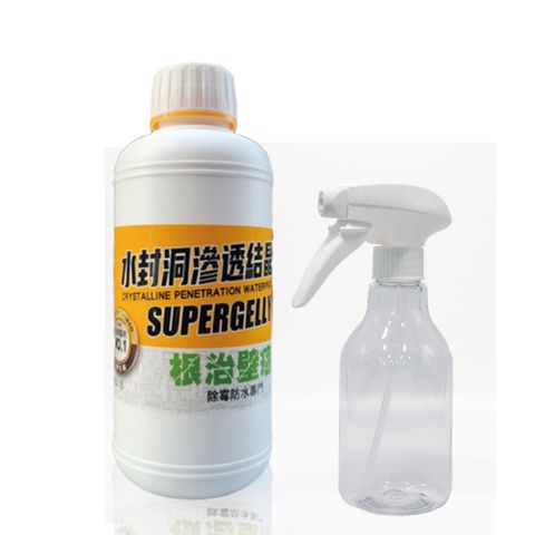 速補利 水封洞防水滲透壁癌結晶液500mlX1罐(牆壁 除霉 MIT無毒 無甲醛 )