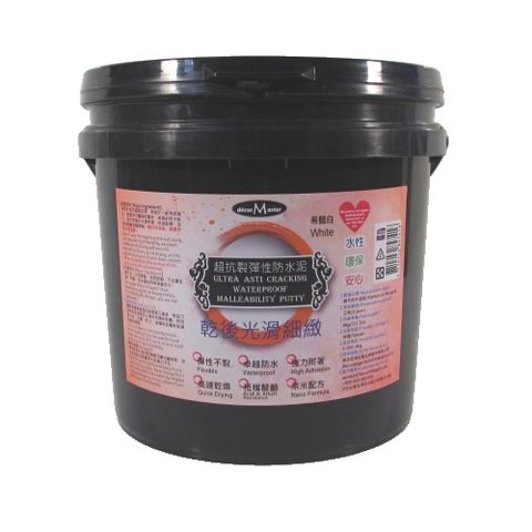 decorMaster 居家修繕美化大師_超抗裂彈性防水泥-6kg / Ultra Anti Cracking Waterproof Malleability Putty-6kg