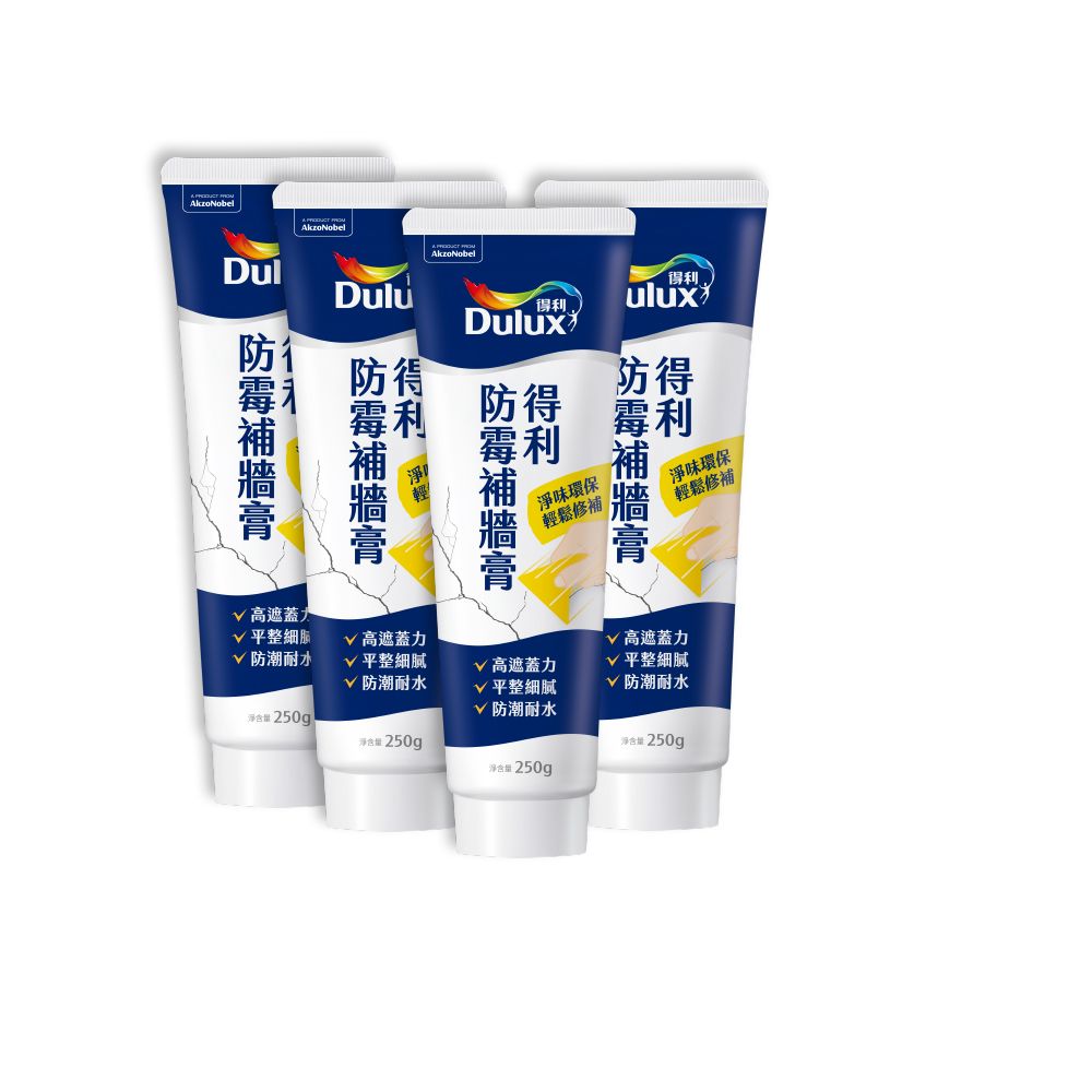 Dulux 得利塗料 A888 防霉抗菌補牆膏 4入組裝