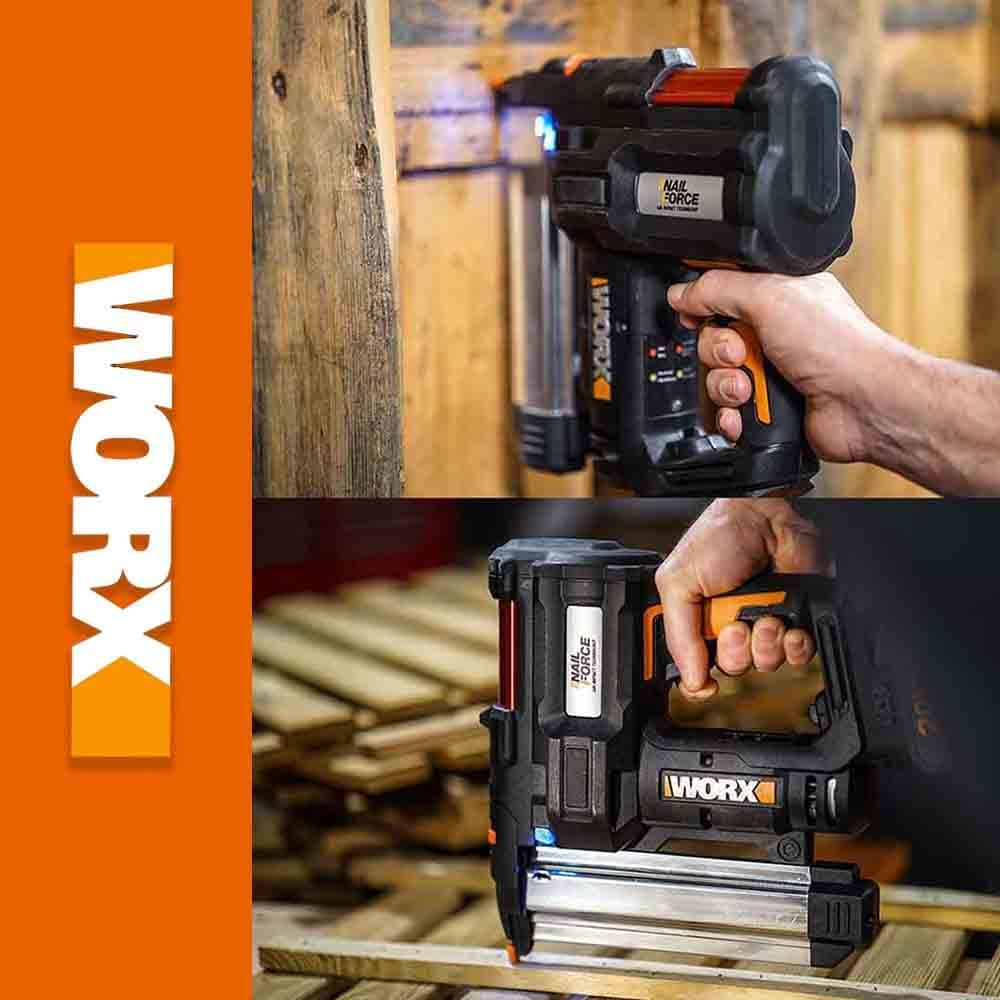 WORX 威克士 20V 2合1 釘槍 打孔機 針釘 直釘 碼釘 連發 單發 雙電池  木工釘槍 雙用鋰電釘槍 鋰電釘槍 WX840.4