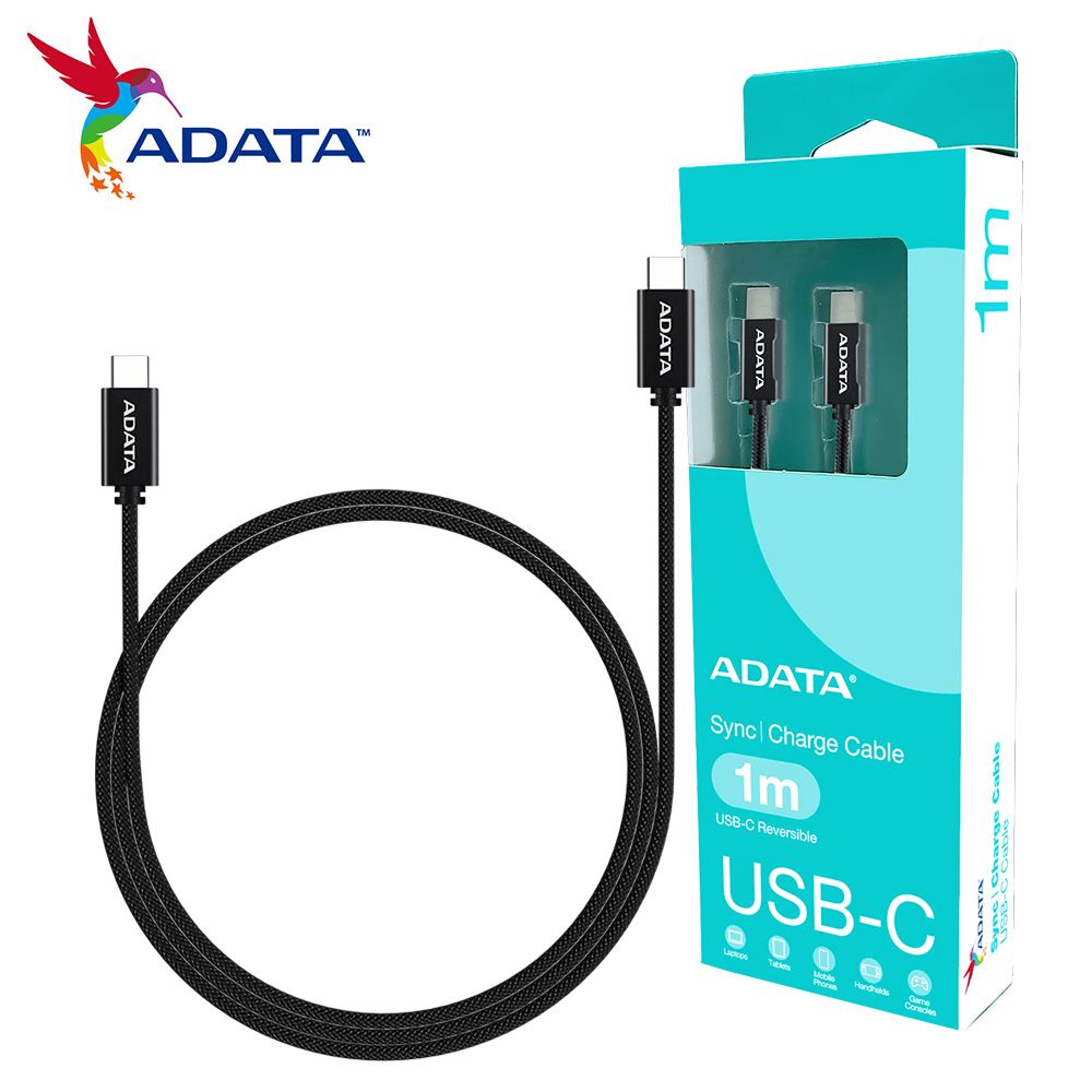 ADATA 威剛   USB-C TO TYPE-C 100W PD 快充傳輸線(1米 / E-Marker 晶片)