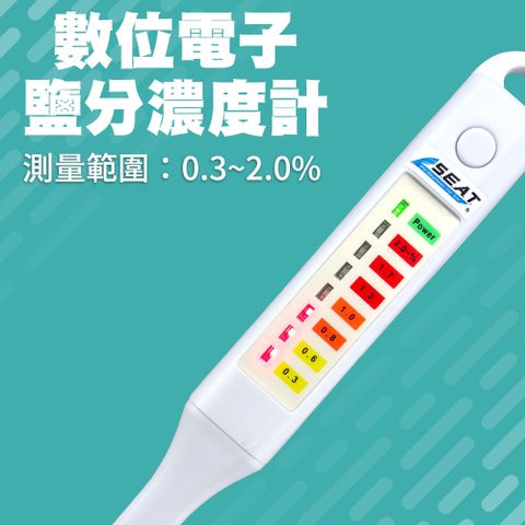 數位電子鹽分濃度計(不含湯匙) 165-DSM+