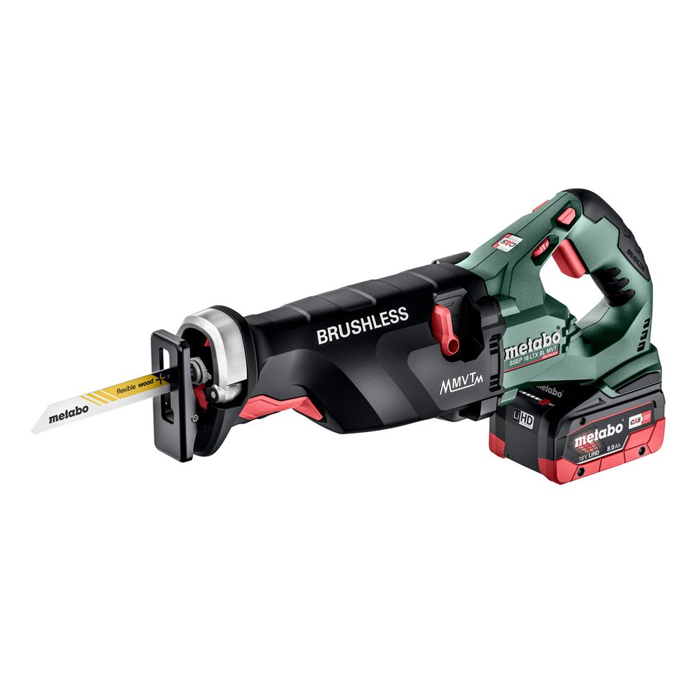 metabo 美達寶   18V鋰電無刷超重型軍刀鋸 5.5HD雙電套裝組 X  SSEP 18 LTX BL MVT