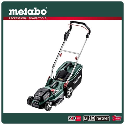 metabo 美達寶 18V+18V 36V 鋰電無刷手推草坪修剪機 5.5HD雙電套裝組(16吋工具袋) RM 36-18 LTX BL 36