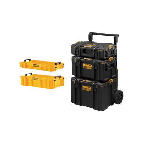 DEWALT 得偉 硬漢2.0工具箱三件組+托盤組 DWST83402-1X