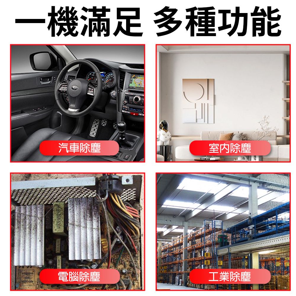 一機滿足 多種功能汽車除塵室內除塵電腦除塵工業除塵