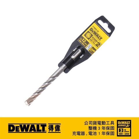 DEWALT 得偉 SDSPLUS四溝水泥鑽頭12x160x100mm DT9552