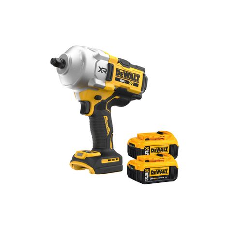 美國 得偉 DEWALT 20V 無碳刷1/2衝擊扳手(雙電5.0Ah) DW-DCF961P2T