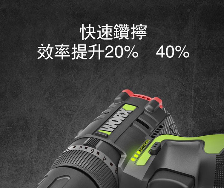 快速鑽擰效率提升20% 40%89WORKPOWER