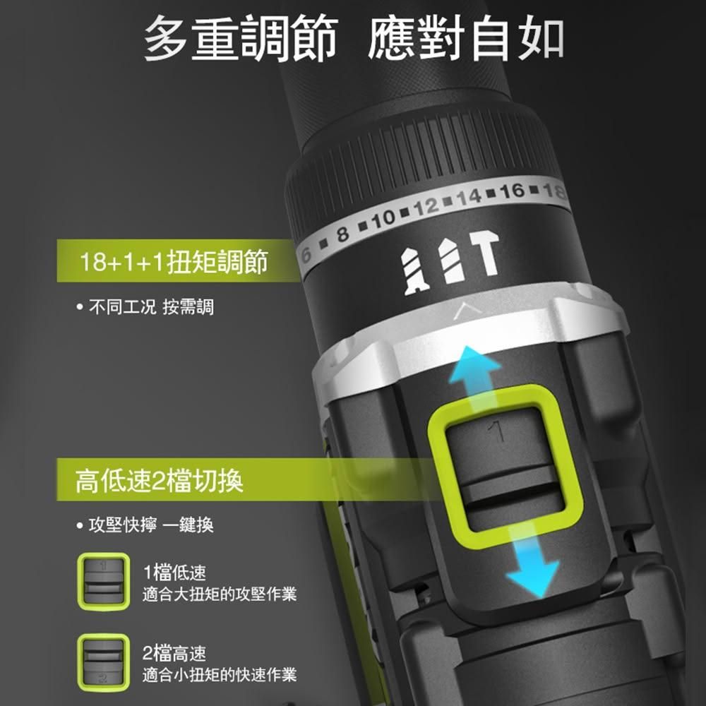 WORX 威克士 20V 13mm 95N.m  電鑽 無刷 大扭力 G-tech防扭手設計 無刷鋰電震動衝擊鑽 三用震動電鑽 WU373.3