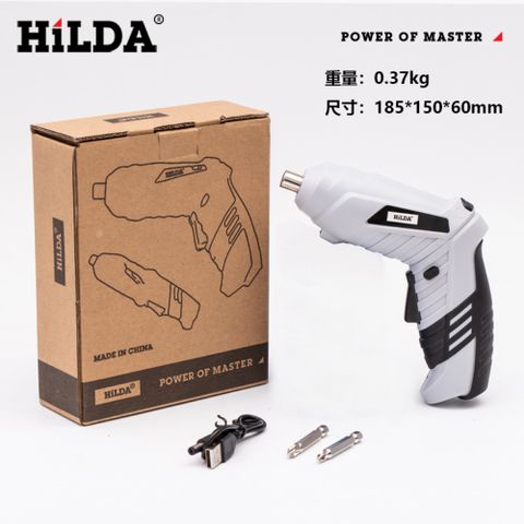 HILDA 希爾達 [ DC tools ] 迪西電動工具 系列 4.8V 電動螺絲起子經濟組 HL48-PW