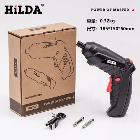 HILDA 希爾達 [ DC tools ] 迪西電動工具 系列 4.8V 電動螺絲起子經濟組 HL48-PB