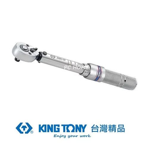 KING TONY 金統立 專業級工具3/8"單刻度雙向快脫式迷你型扭力扳手3-15Nm KT3436C-1DF
