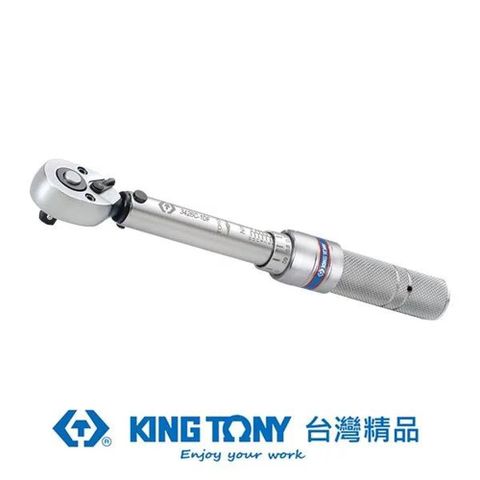 KING TONY 金統立工具 金統立 3/8"單刻度雙向快脫式迷你型扭力扳手 KT3436C-2DF