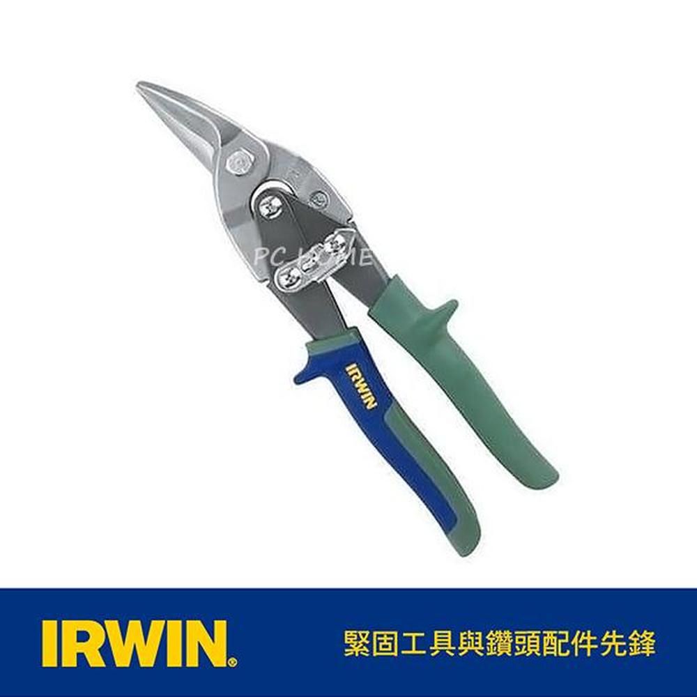 IRWIN 握手牌   右彎鐵皮剪10" IW-10504310N