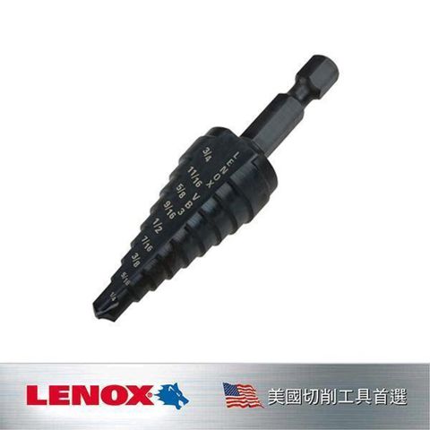 LENOX 狼牌 階梯鑽7/8-1-1/8*2孔徑數 LE30888VB11