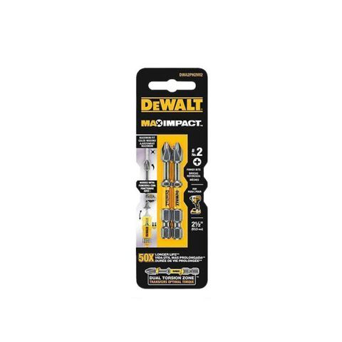 DEWALT 得偉 六角高扭力起子頭PH2*63.5mm(2支裝)   DWA 2PH2MI2