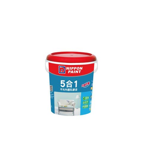 Nippon Paint 立邦 5合1內牆乳膠漆 平光 1加侖裝