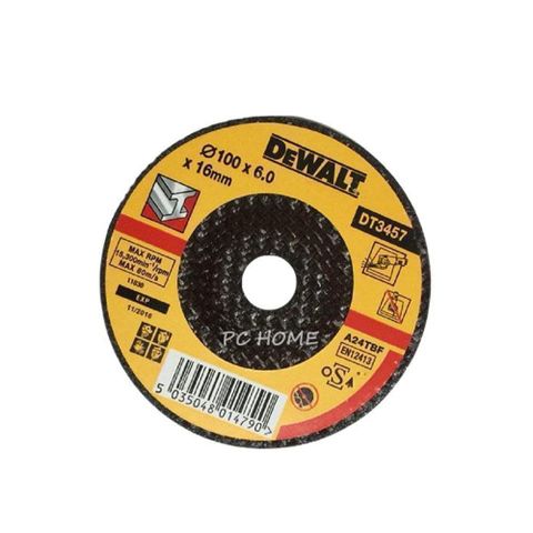DEWALT 得偉 砂輪片100x6x16mm平面砂輪片(25入) DT 3457